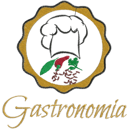 Matriz de Bordado Simbolo Técnico de gastronomia